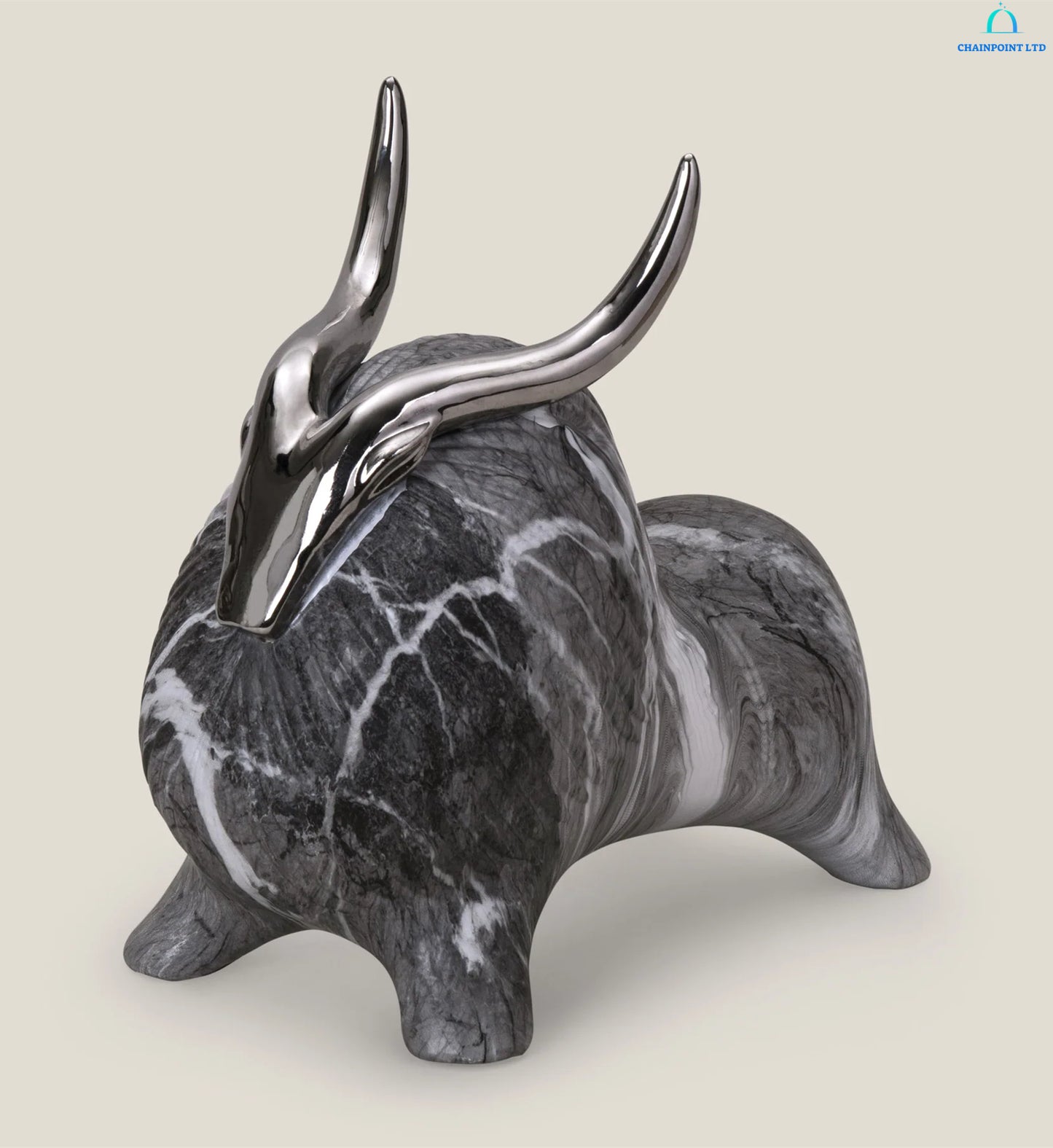 Avaya ceramic Aries sculpture