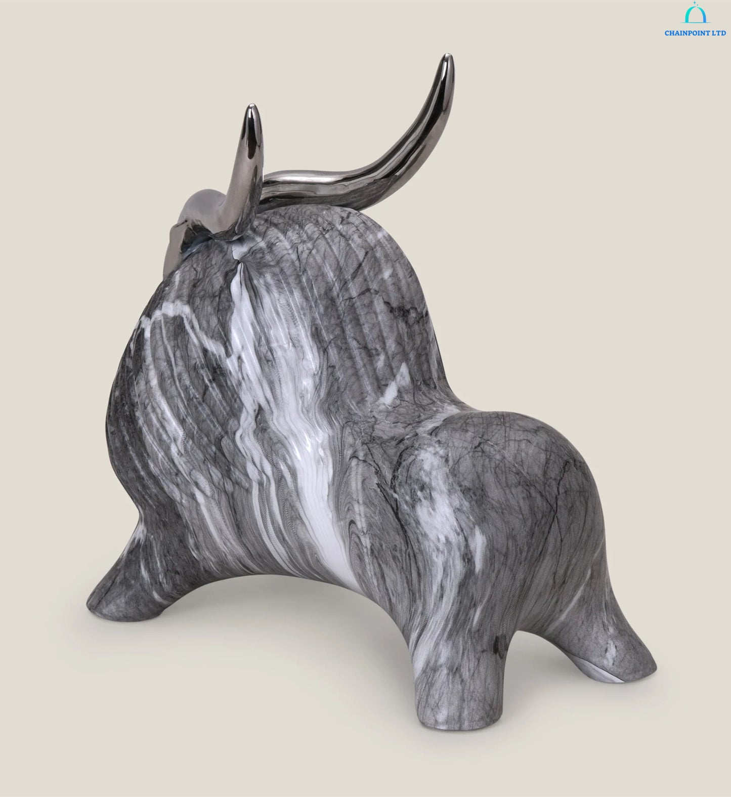 Avaya ceramic Aries sculpture