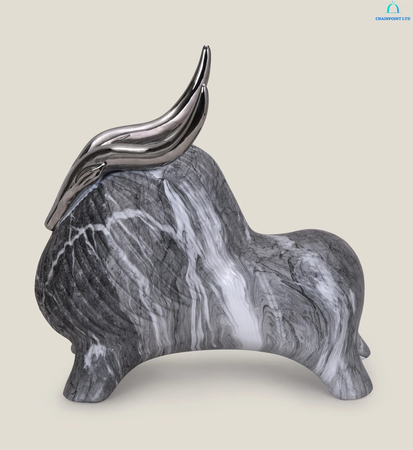Avaya ceramic Aries sculpture
